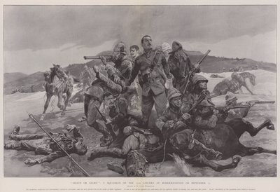 Muerte o gloria, Escuadrón C de los 17º Lanceros en Modderfontein el 17 de septiembre de Richard Caton Woodville junior